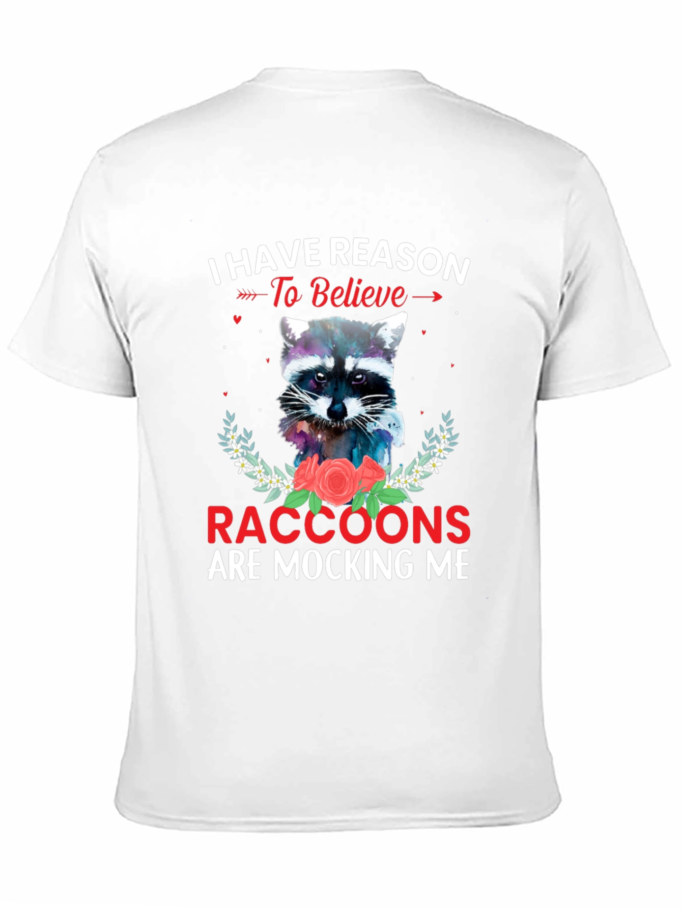 Raccoon Mocking T-Shirt - Humorous Graphic Tee