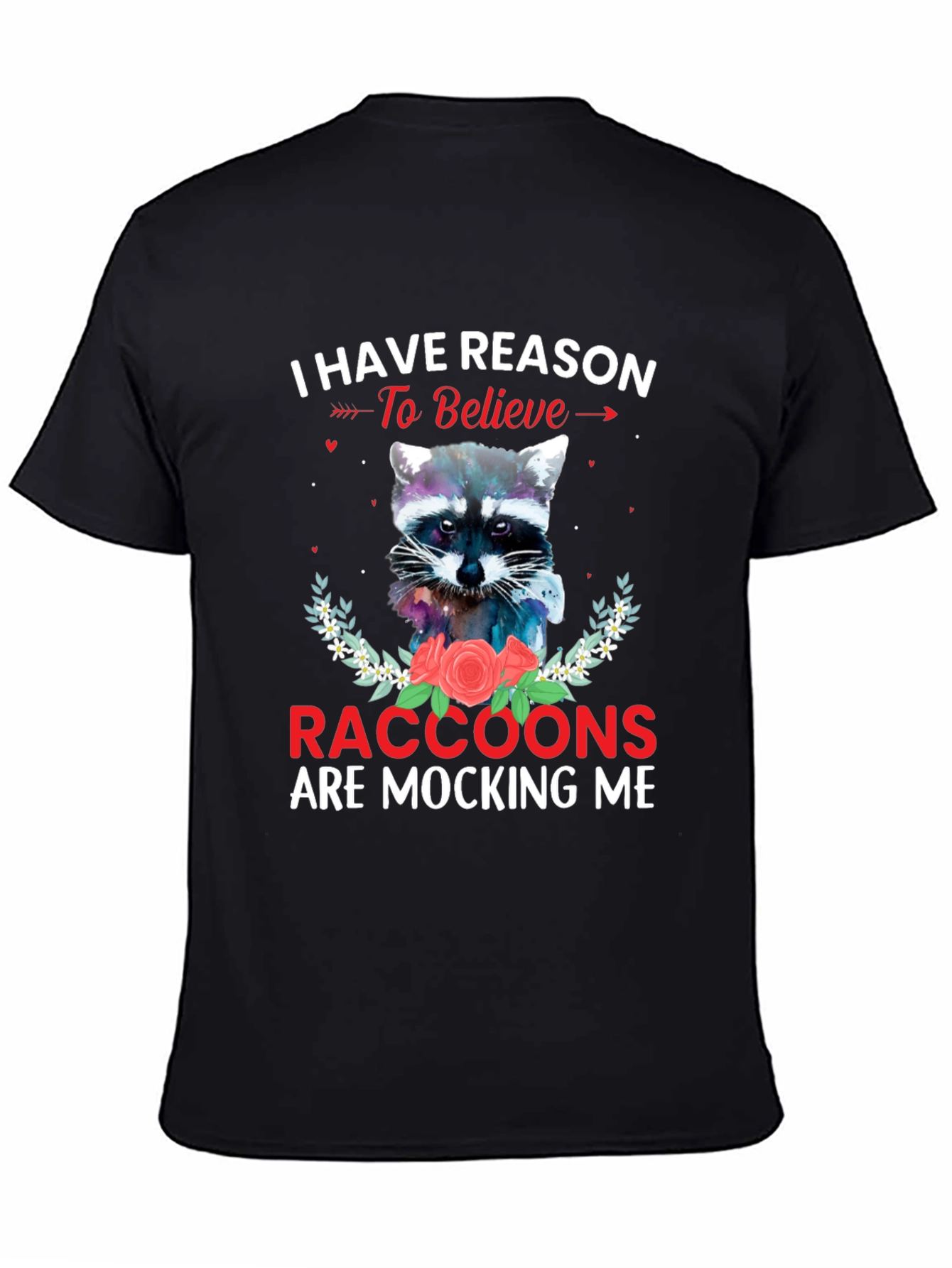 Raccoon Mocking T-Shirt - Humorous Graphic Tee