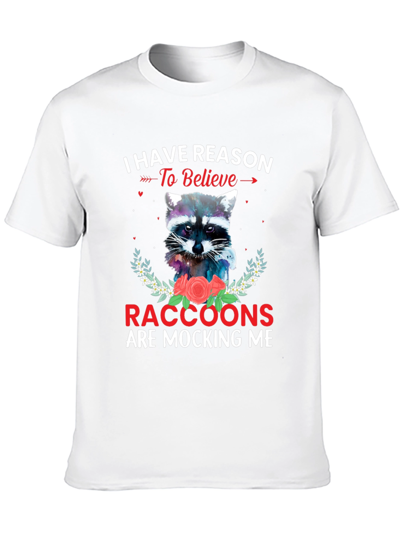 Raccoon Mocking T-Shirt - Humorous Graphic Tee