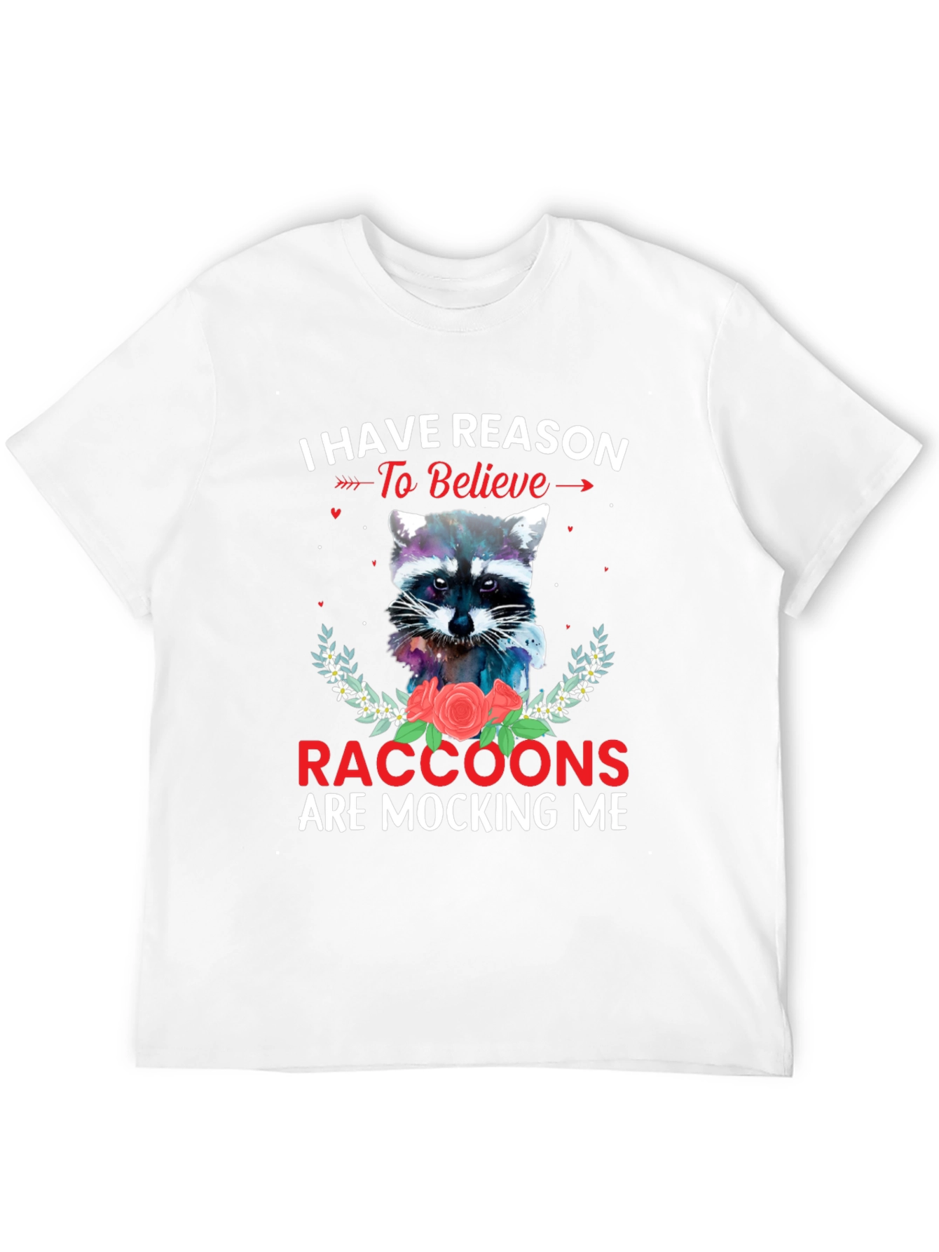 Raccoon Mocking T-Shirt - Humorous Graphic Tee