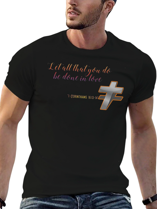 Faith-Inspired T-Shirt - Love & Corinthians Design