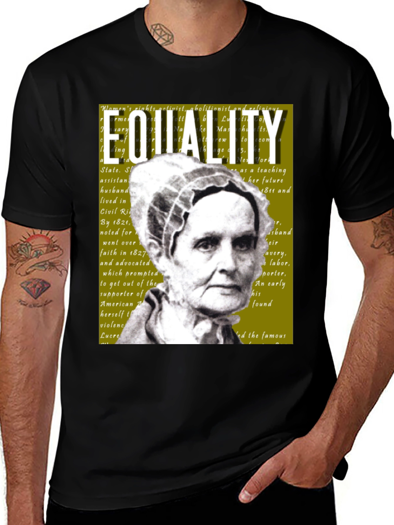 Equality T-Shirt Lucretia Mott Womens Rights Activist
