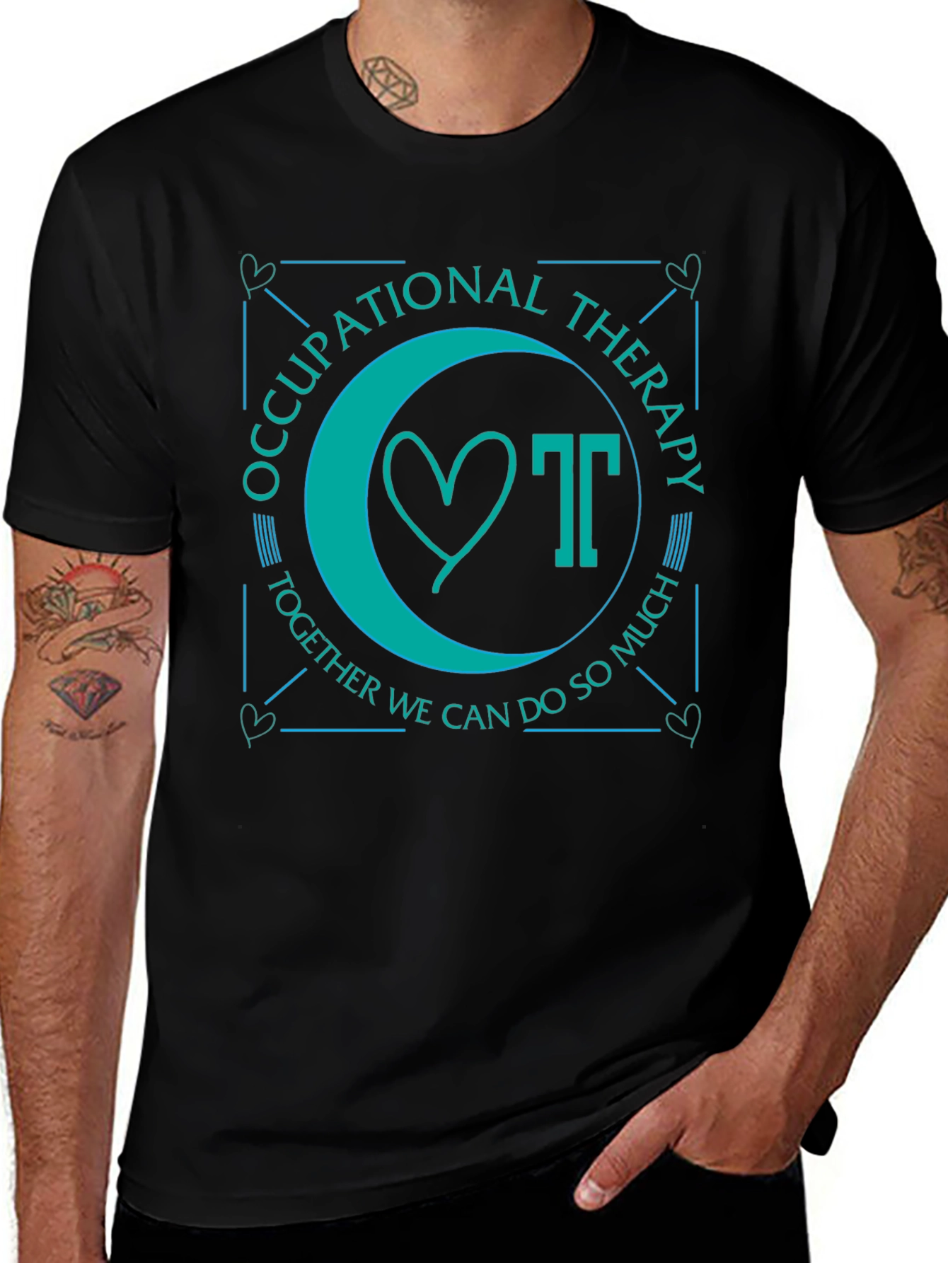 Occupational Therapy T-Shirt: Heart & OT Together
