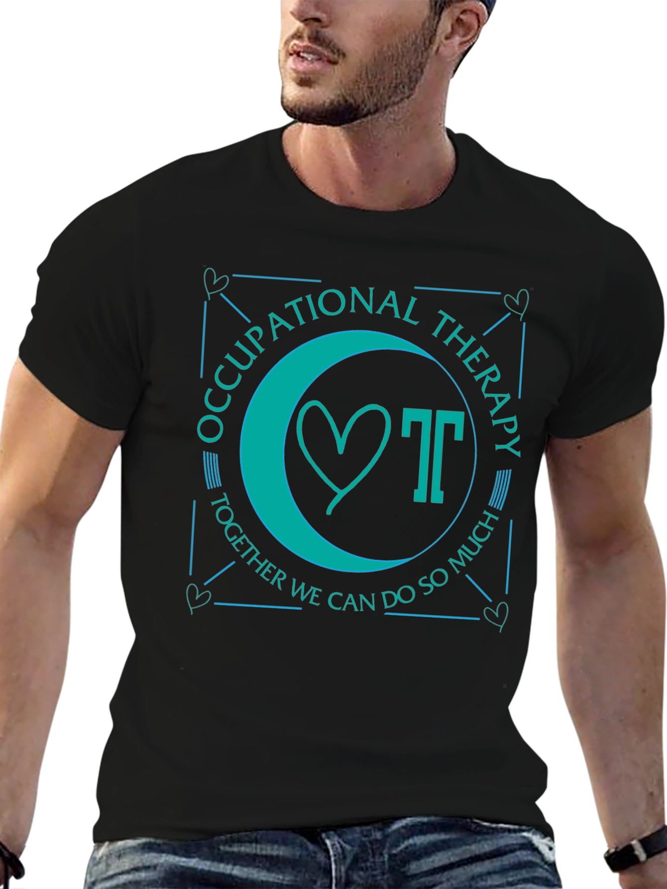 Occupational Therapy T-Shirt: Heart & OT Together