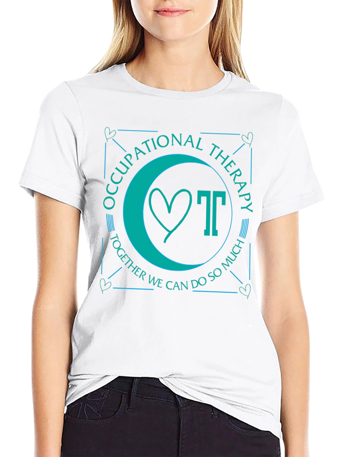 Occupational Therapy T-Shirt: Heart & OT Together