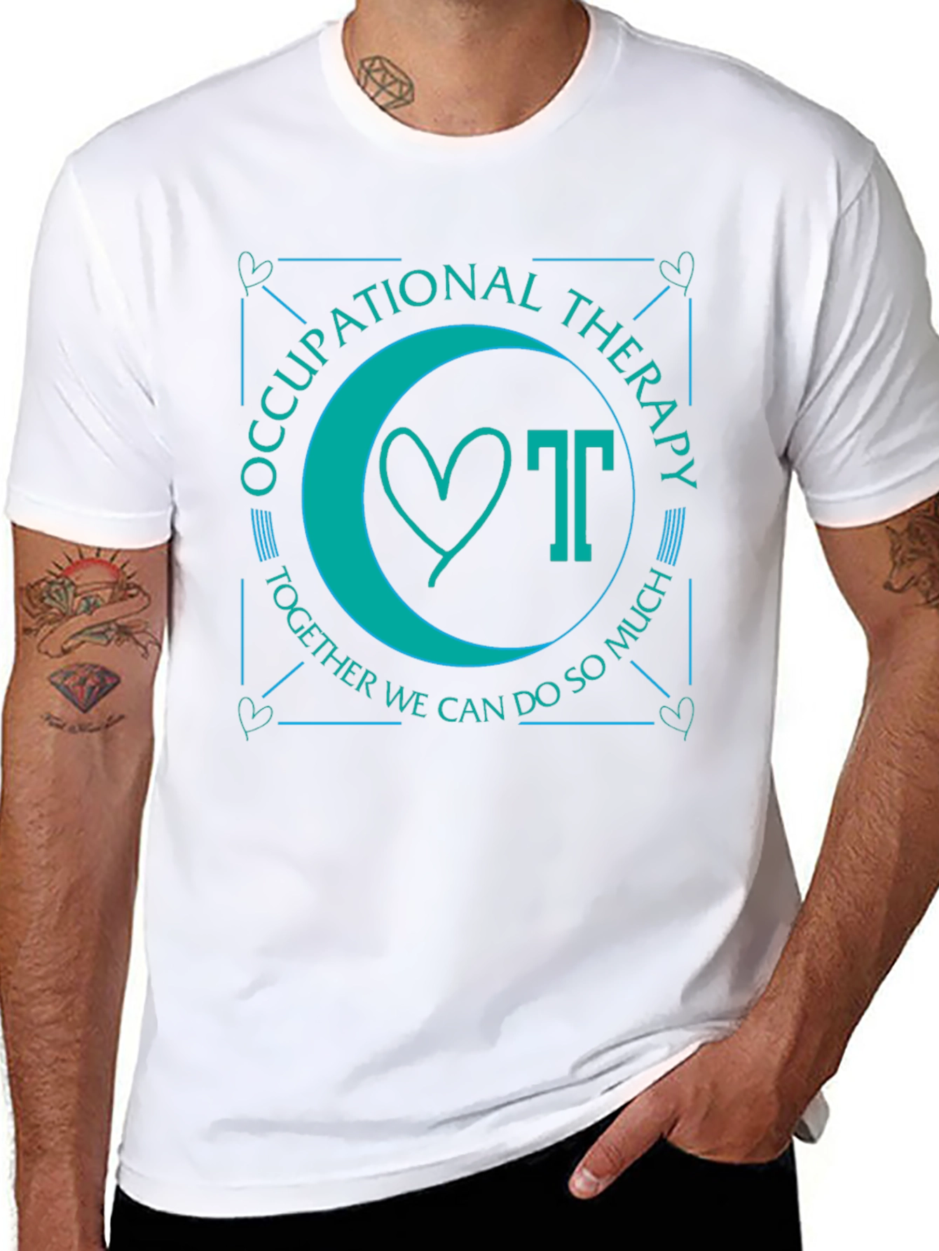 Occupational Therapy T-Shirt: Heart & OT Together