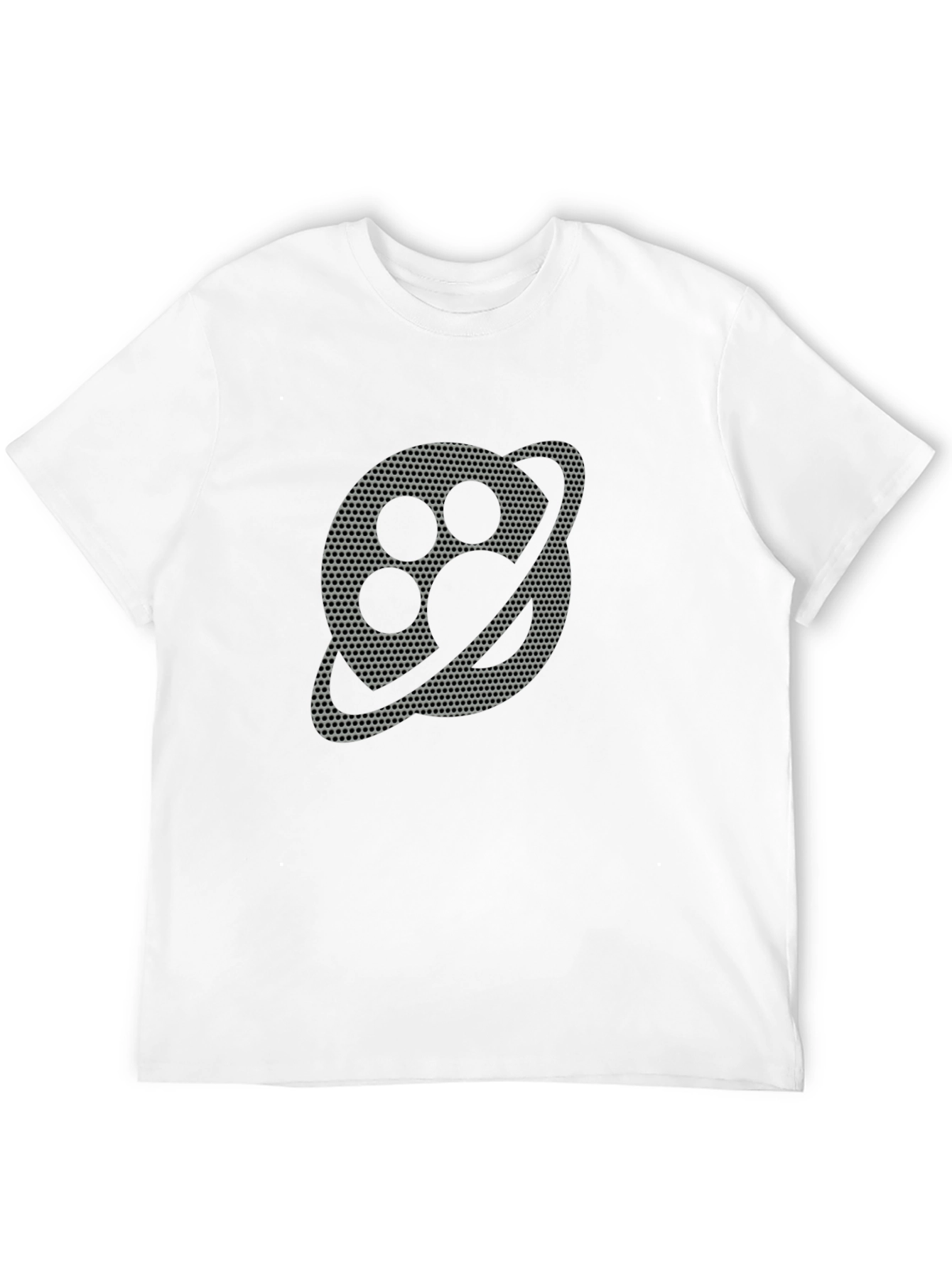 Abstract Planet Graphic Black T-Shirt