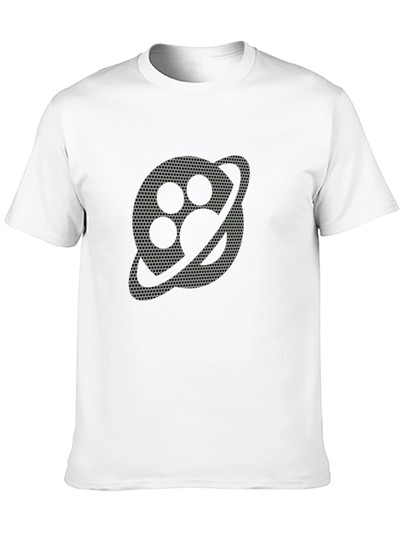 Abstract Planet Graphic Black T-Shirt