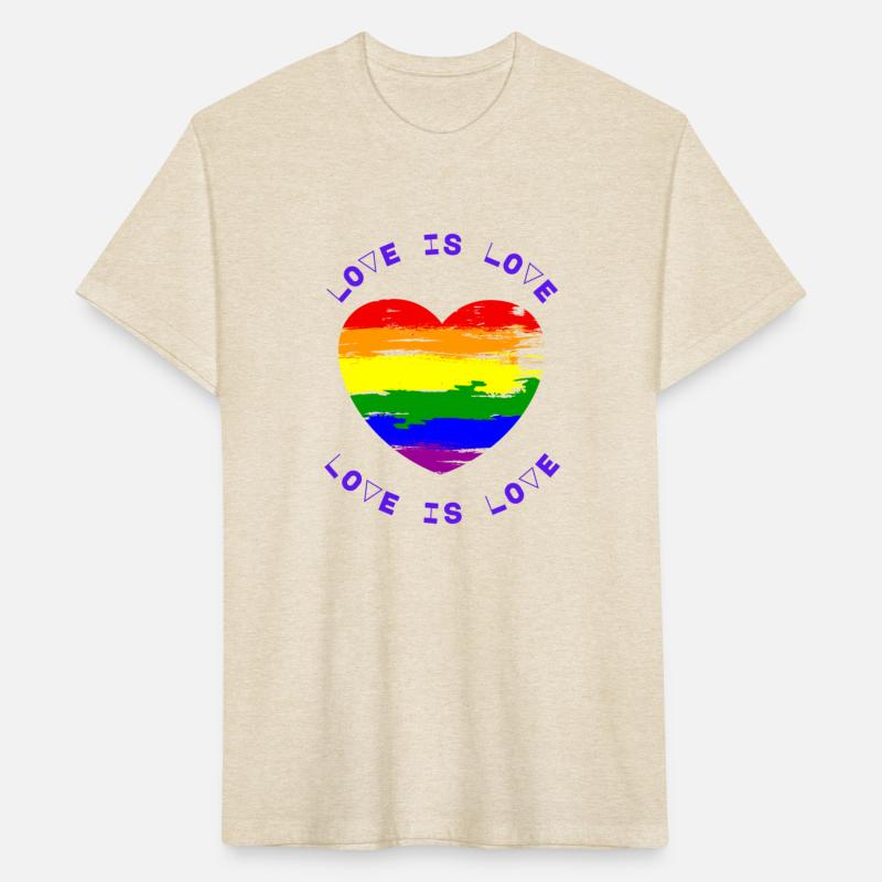 Rainbow Paint Illustrative Heart Pride Logo