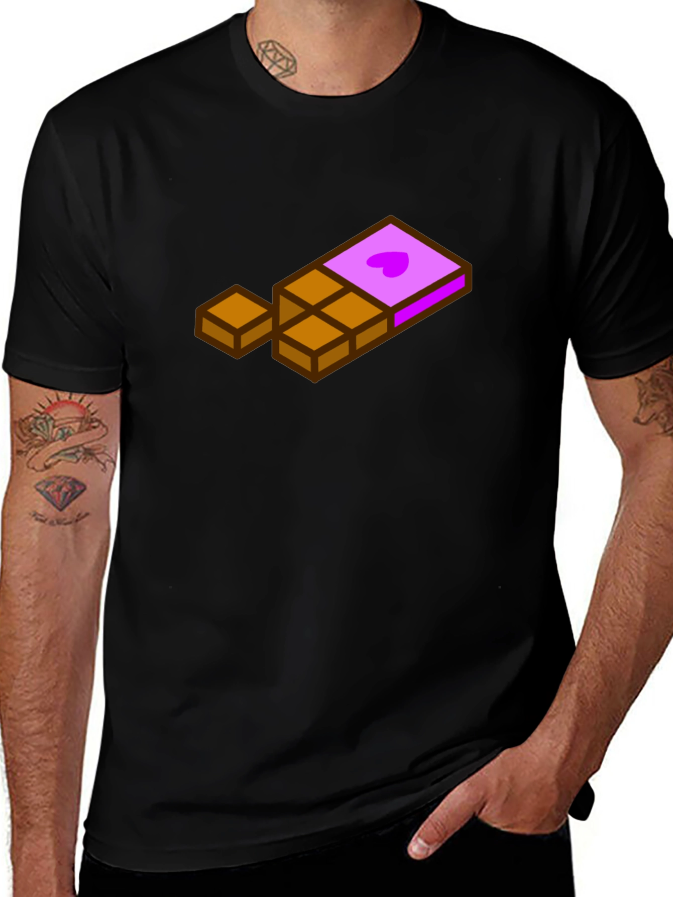 Chocolate Bar Graphic Tee - Sweet Treat Style