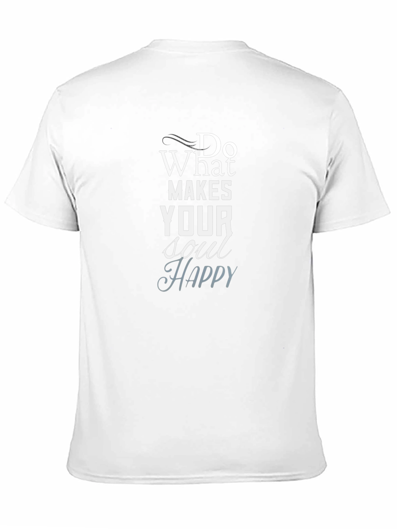 Soul Happy Black Graphic Tee for Men