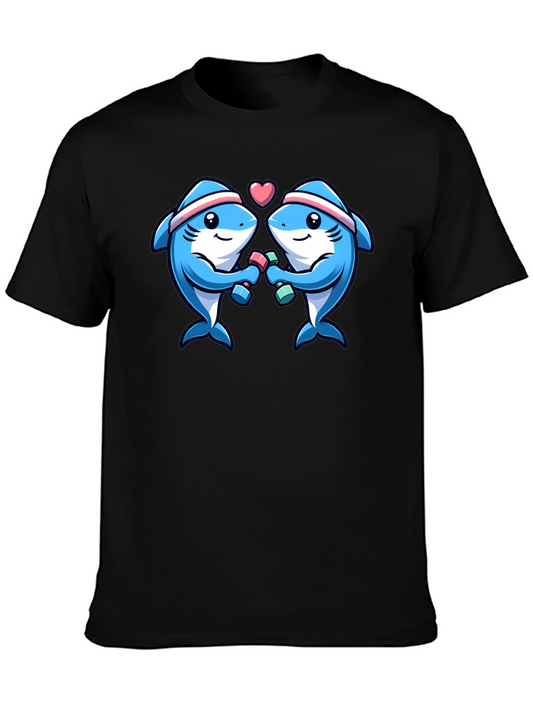 Shark Gym Buddies Graphic Tee
