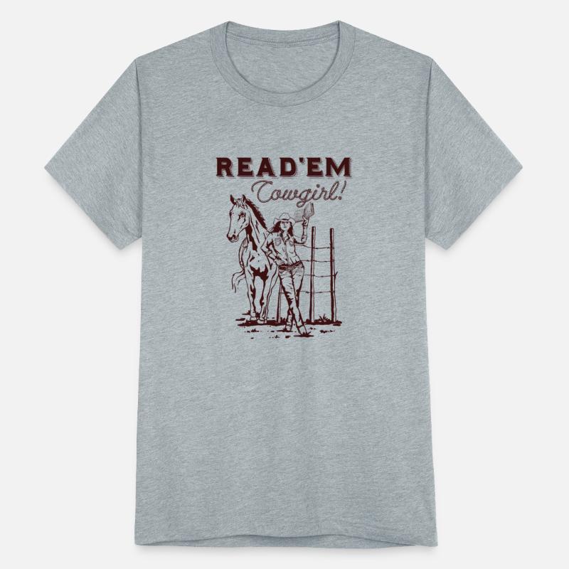 Read'em Cowgirl, Reading Shirt, Book Lover