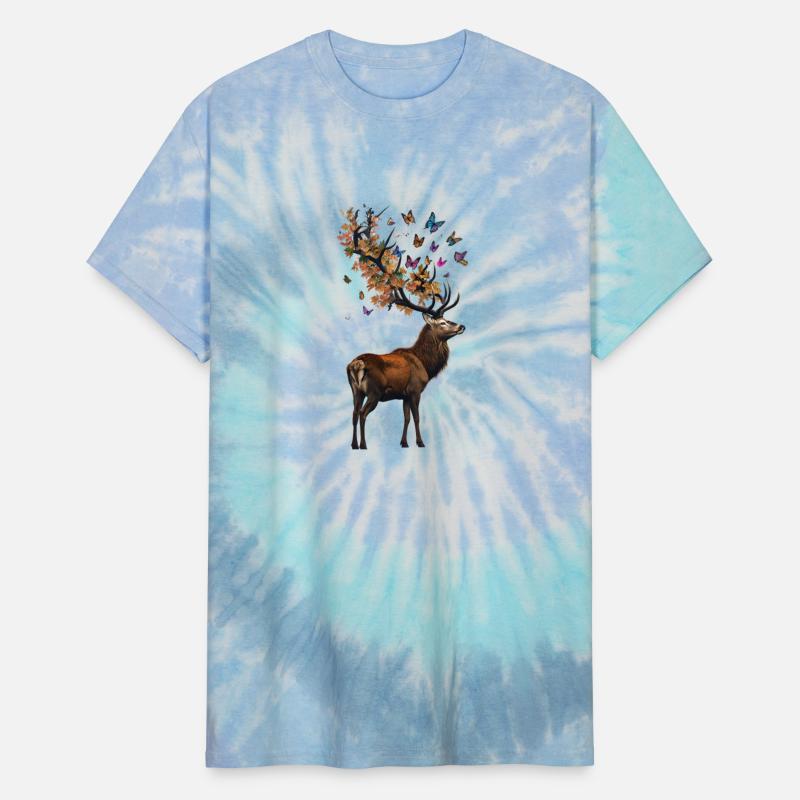 Red Deer and Autumn Leaves