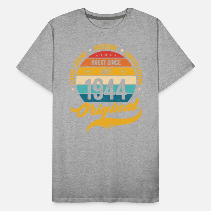 Retro 80 Years July 1944 Birthday Vintage Bday