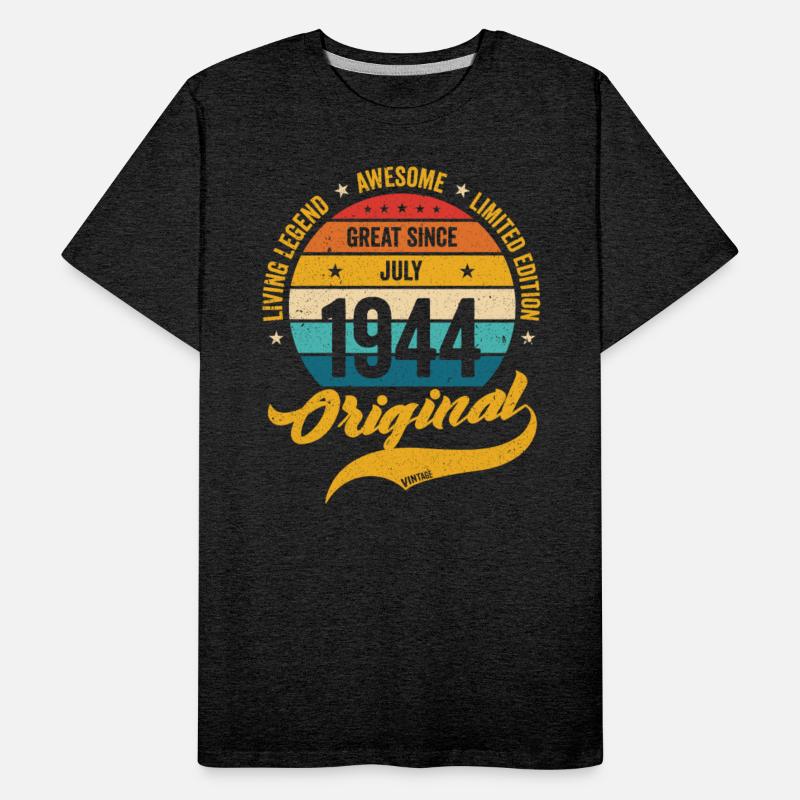 Retro 80 Years July 1944 Birthday Vintage Bday