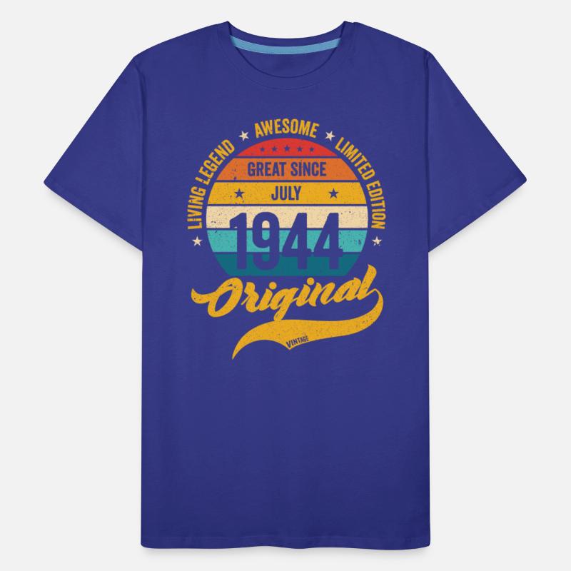 Retro 80 Years July 1944 Birthday Vintage Bday