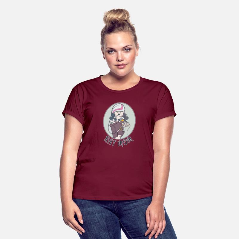 Retro Purple And Green Rat Mom