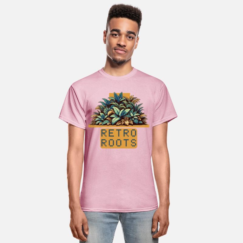 Retro roots pixel art jungle