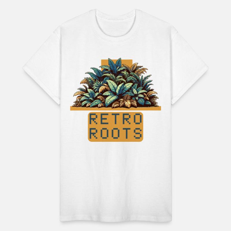 Retro roots pixel art jungle