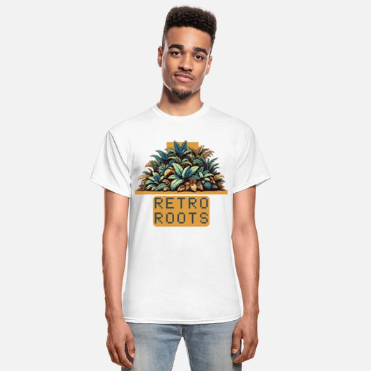 Retro roots pixel art jungle