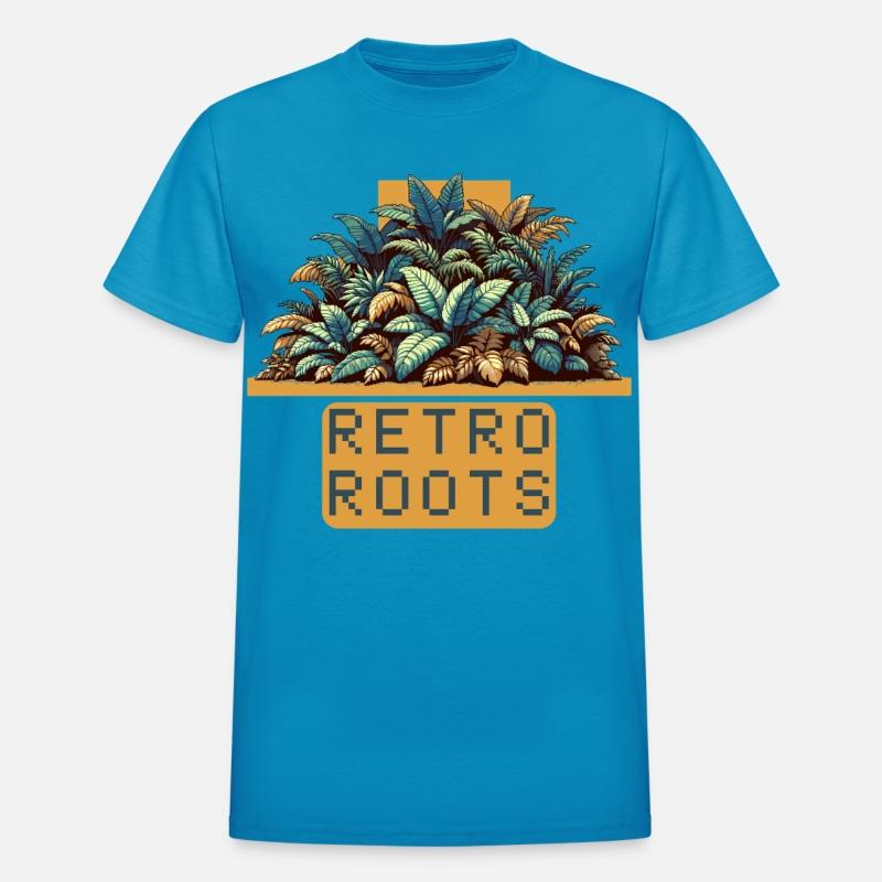 Retro roots pixel art jungle