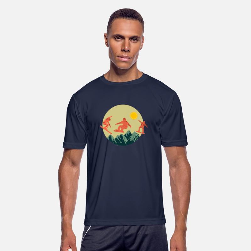 Retro Snowboarder Snowboarding Snow Winter Sport