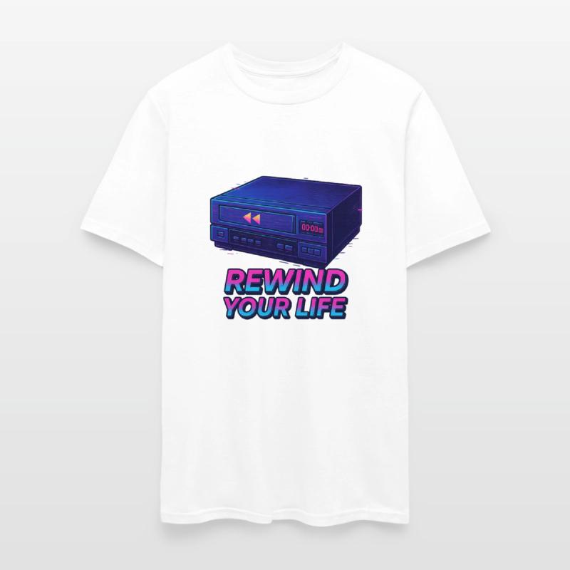 Rewind Your Life - VHS Player Retro Design