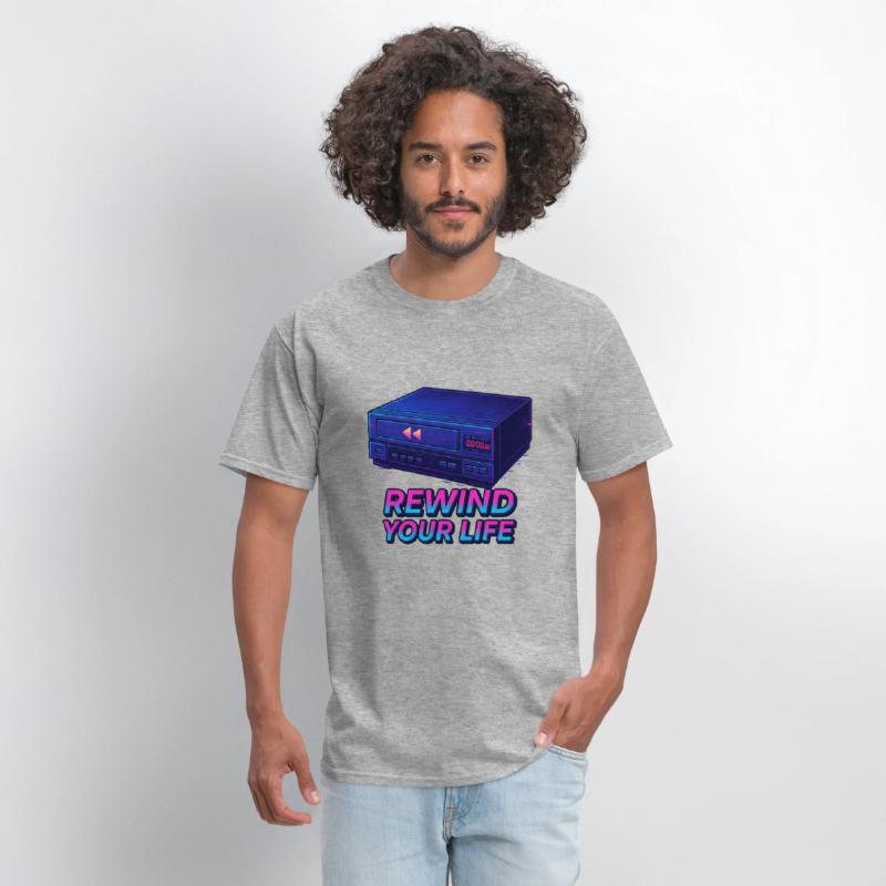 Rewind Your Life - VHS Player Retro Design