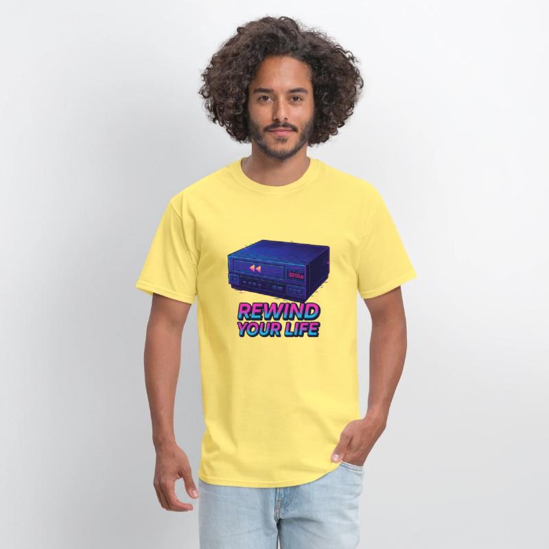 Rewind Your Life - VHS Player Retro Design
