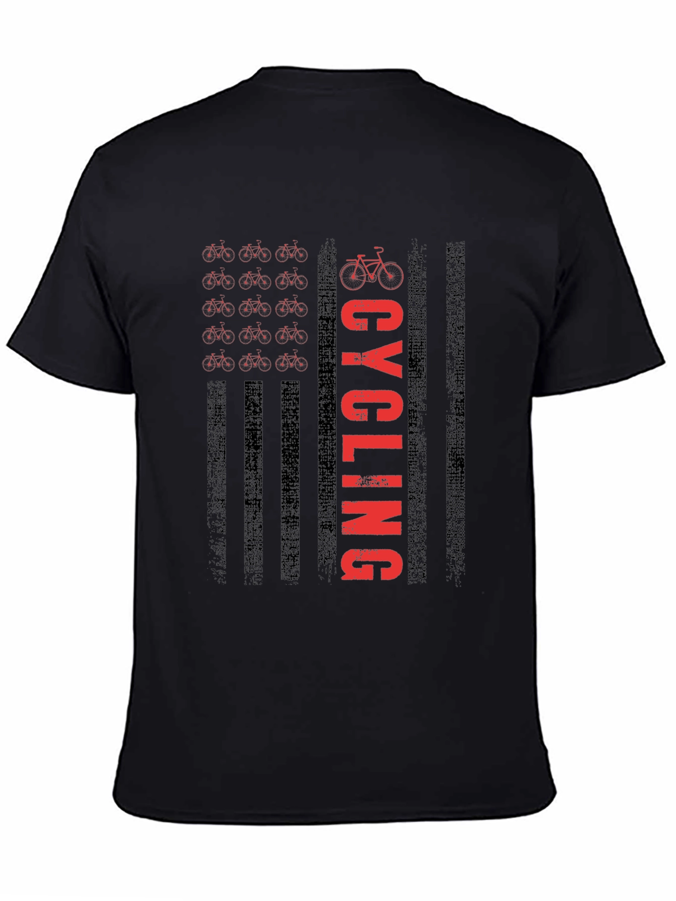 Cycling USA Flag Graphic T-Shirt