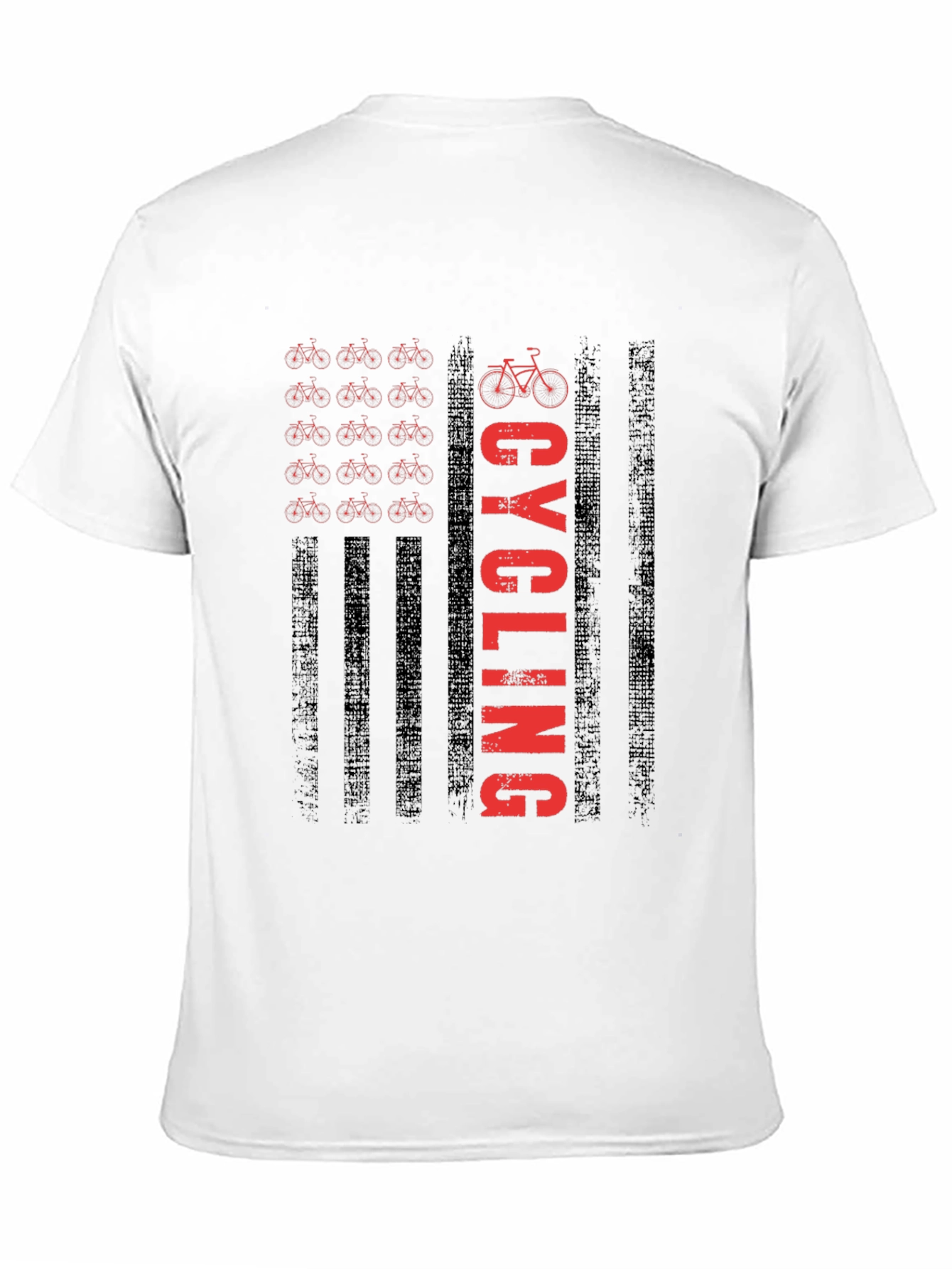 Cycling USA Flag Graphic T-Shirt