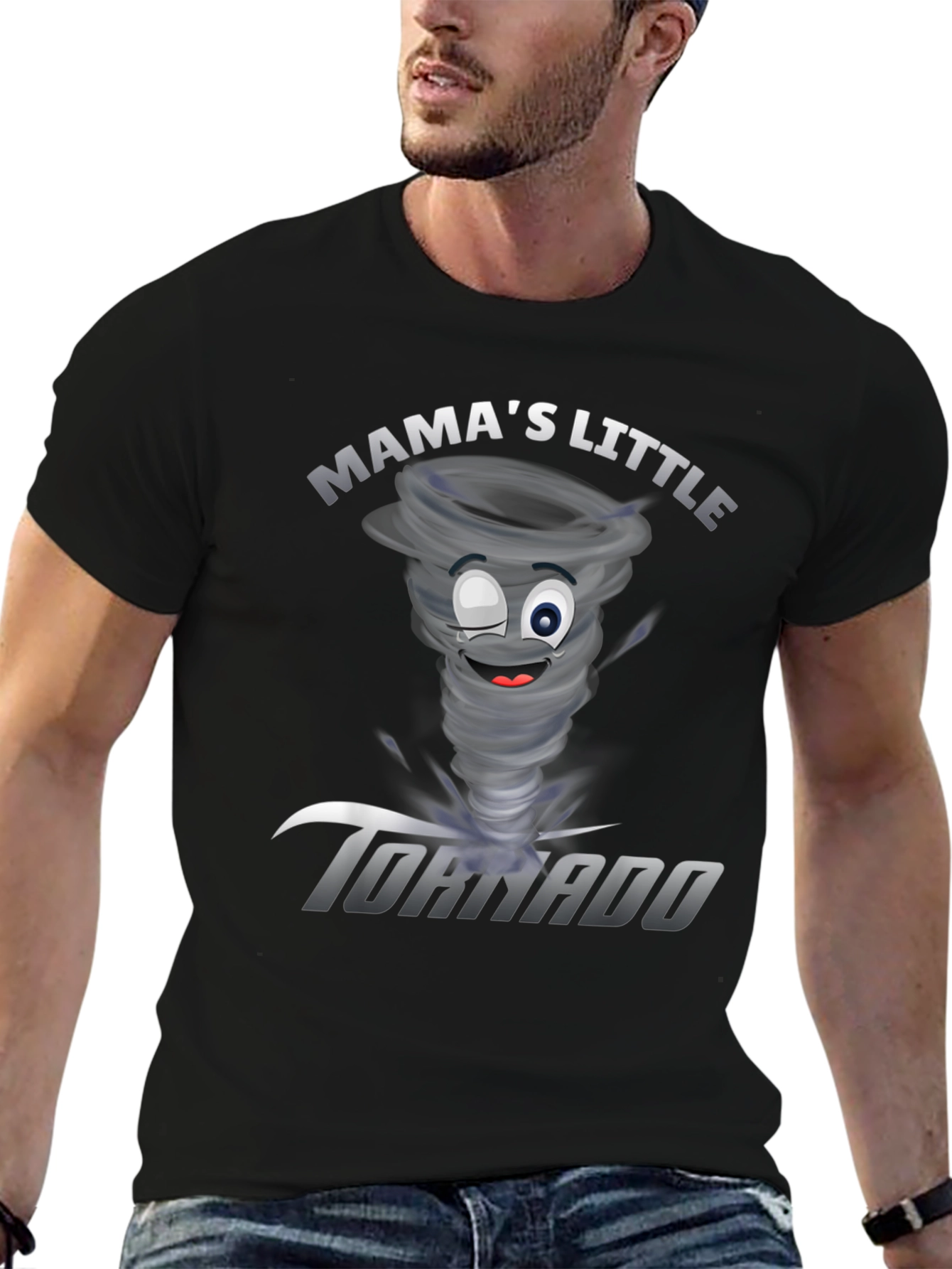 Mamas Little Tornado Funny Graphic Tee