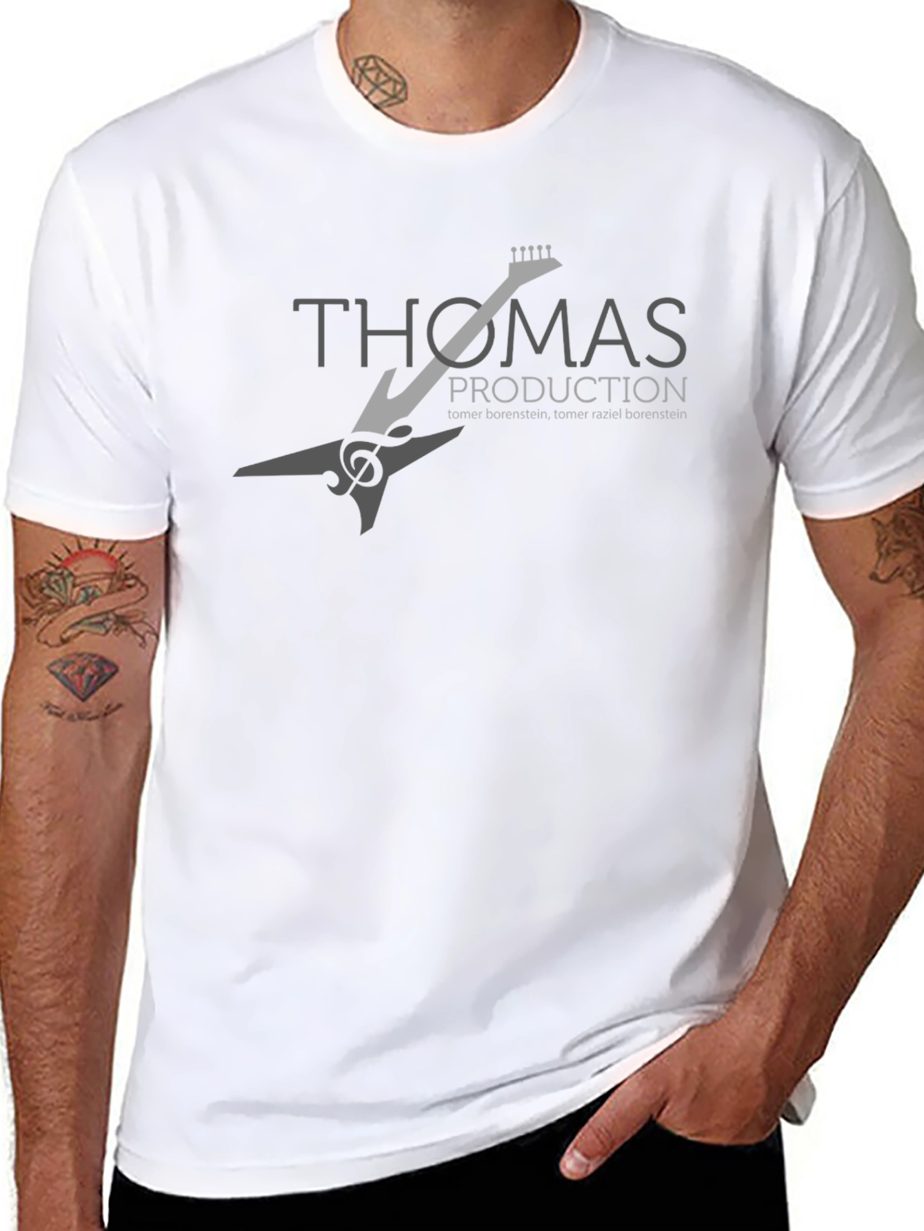 Thomas Production Guitar Graphic Tee