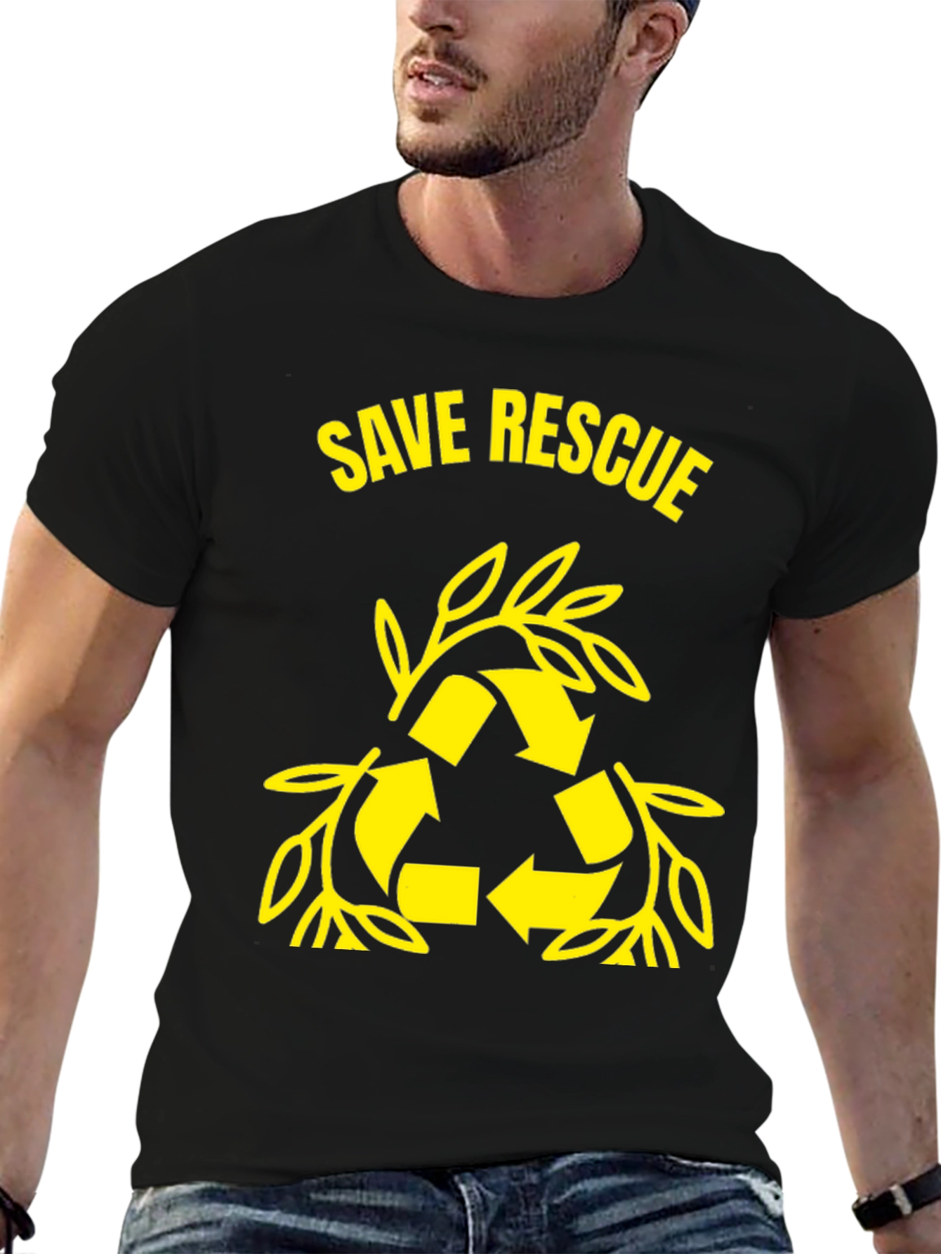 Save Rescue Graphic Tee - Eco Friendly T-Shirt