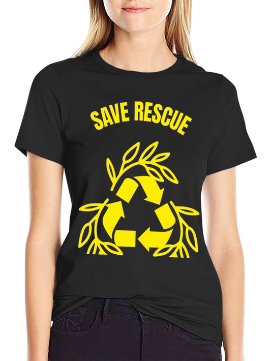 Save Rescue Graphic Tee - Eco Friendly T-Shirt