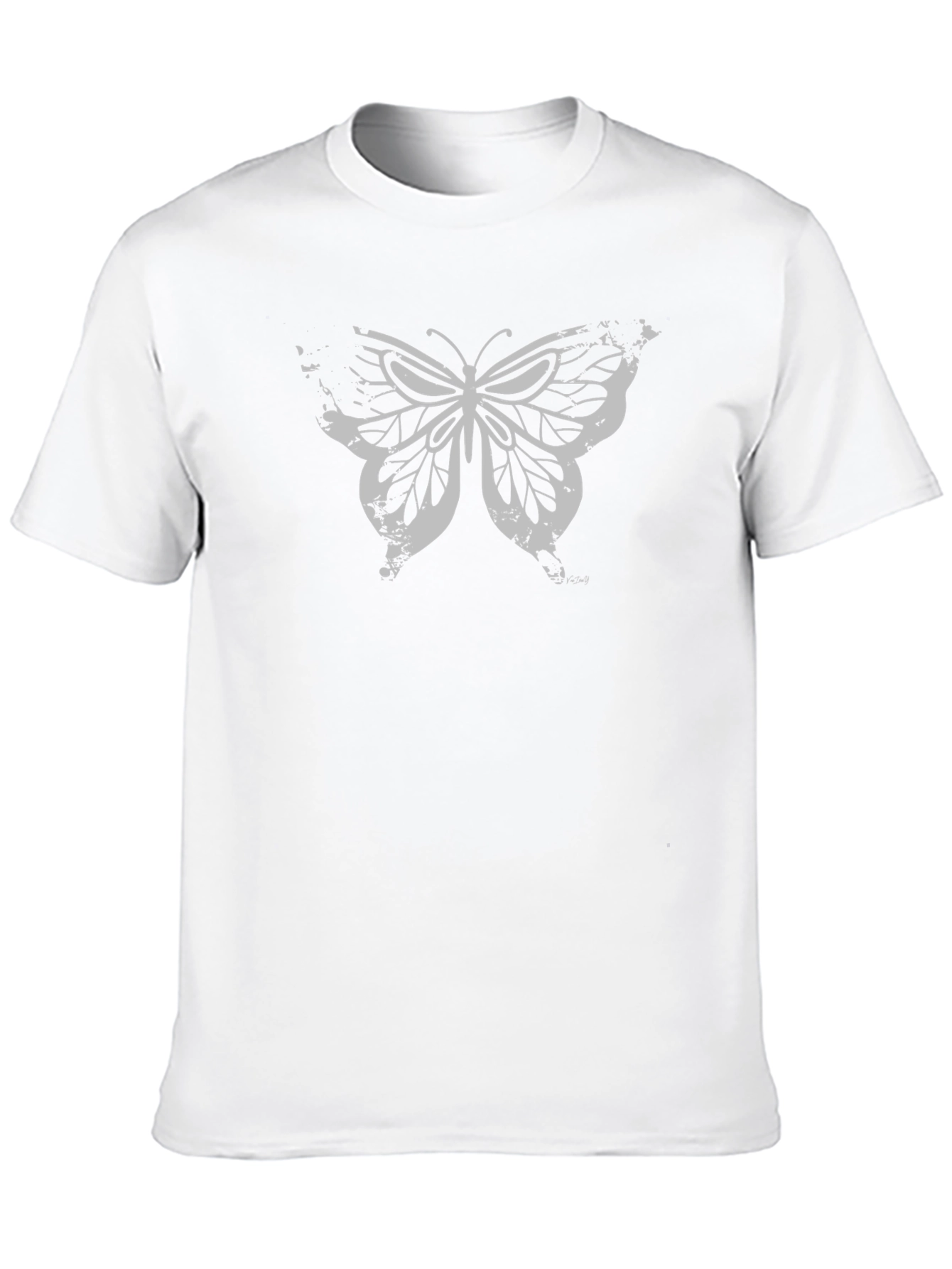 Butterfly Graphic T-Shirt - Black Cotton Tee