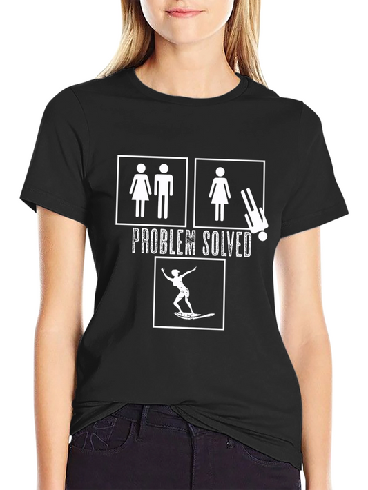 Problem Solved Surfing Graphic T-Shirt