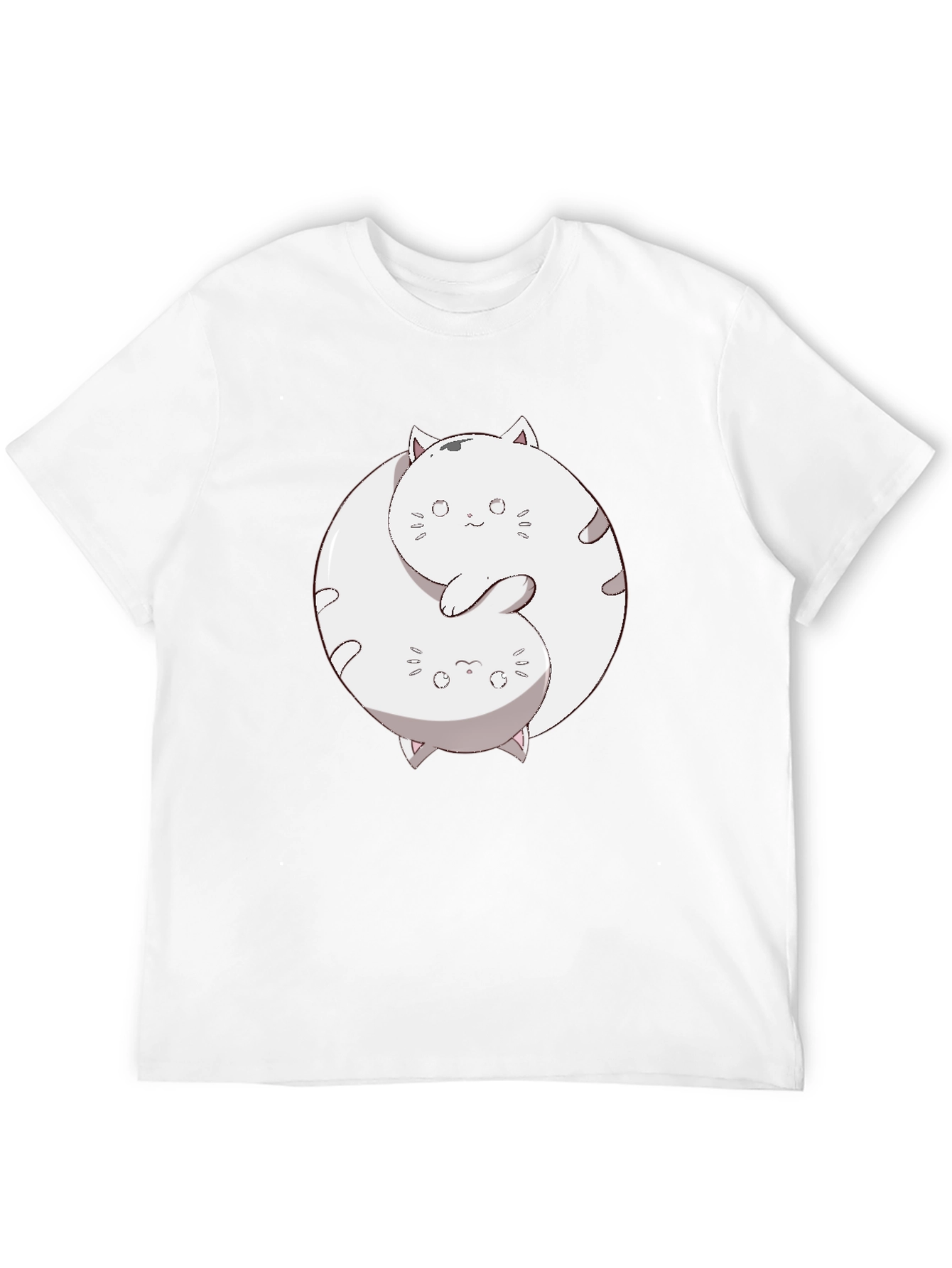 Yin Yang Cats Graphic T-Shirt