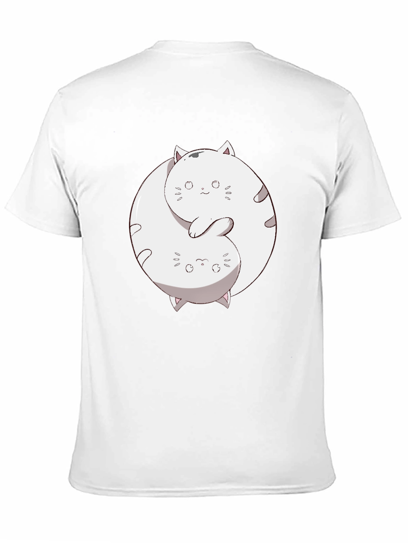 Yin Yang Cats Graphic T-Shirt