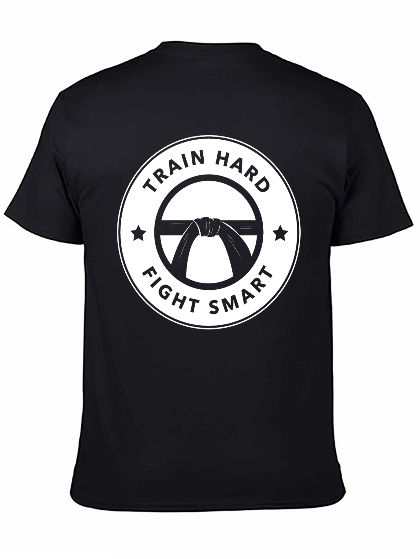 Train Hard Fight Smart Black T-Shirt