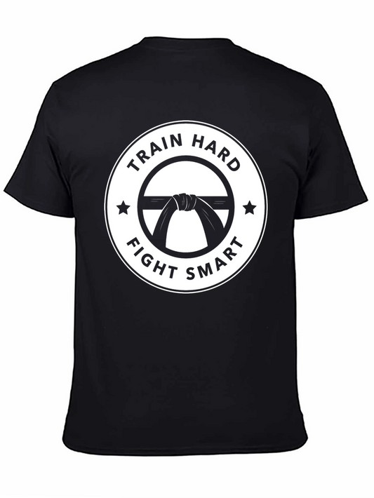 Train Hard Fight Smart Black T-Shirt