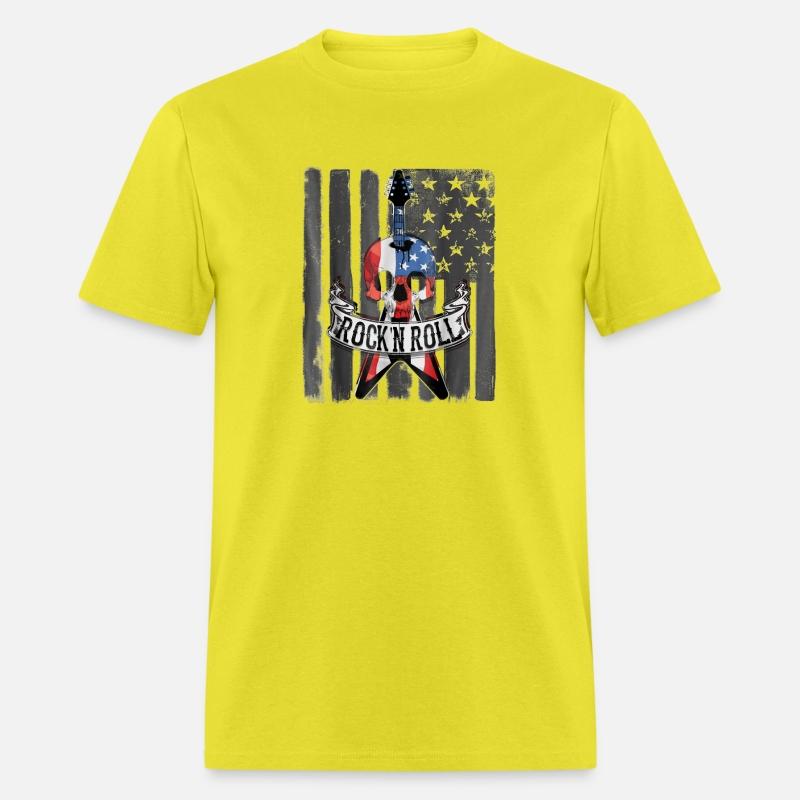 Rock N Roll Guitar American Flag Vinatge