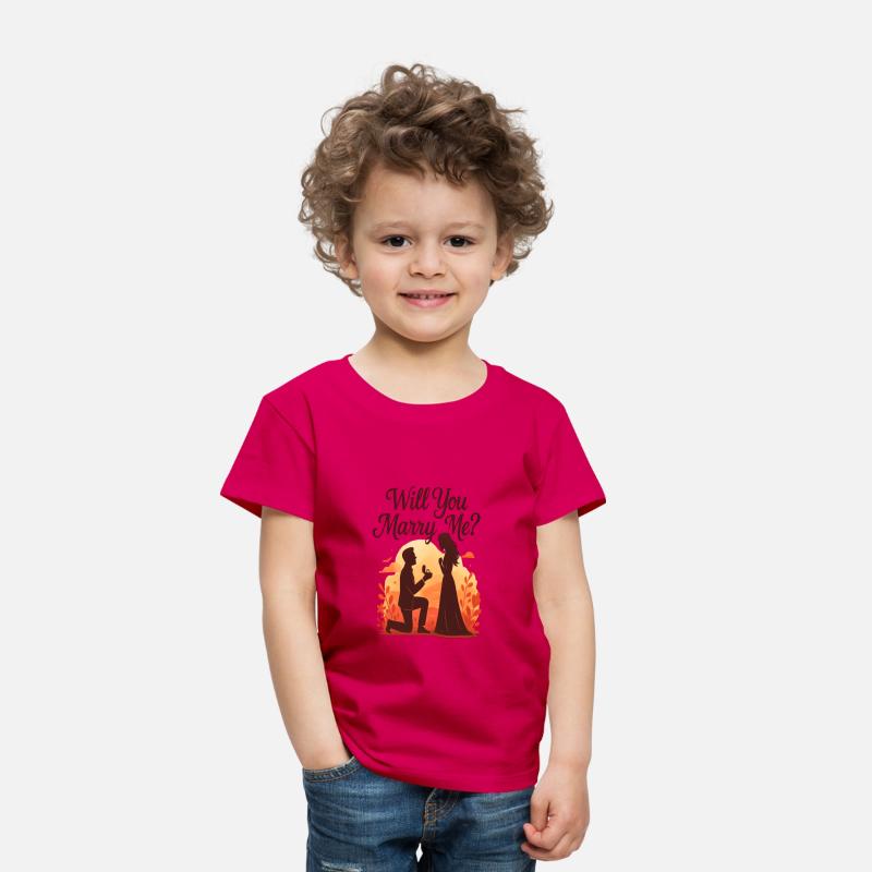 Romantic Sunset Proposal Illustration