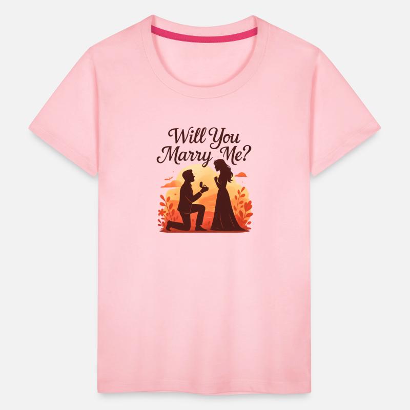 Romantic Sunset Proposal Illustration