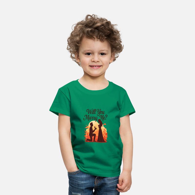 Romantic Sunset Proposal Illustration