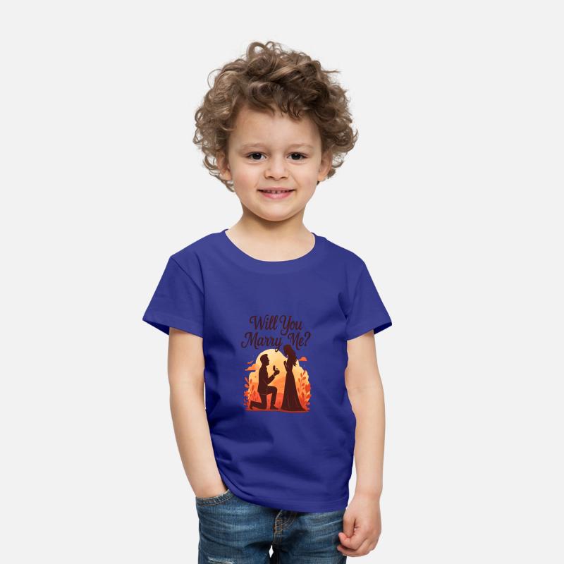 Romantic Sunset Proposal Illustration