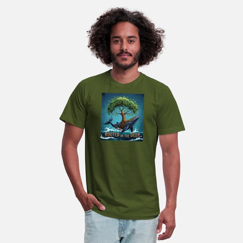 Rooted in the Deep – Whale & Tree Hybrid T-Shirt