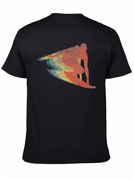 Retro Surfer Graphic T-Shirt - Vintage Style Tee