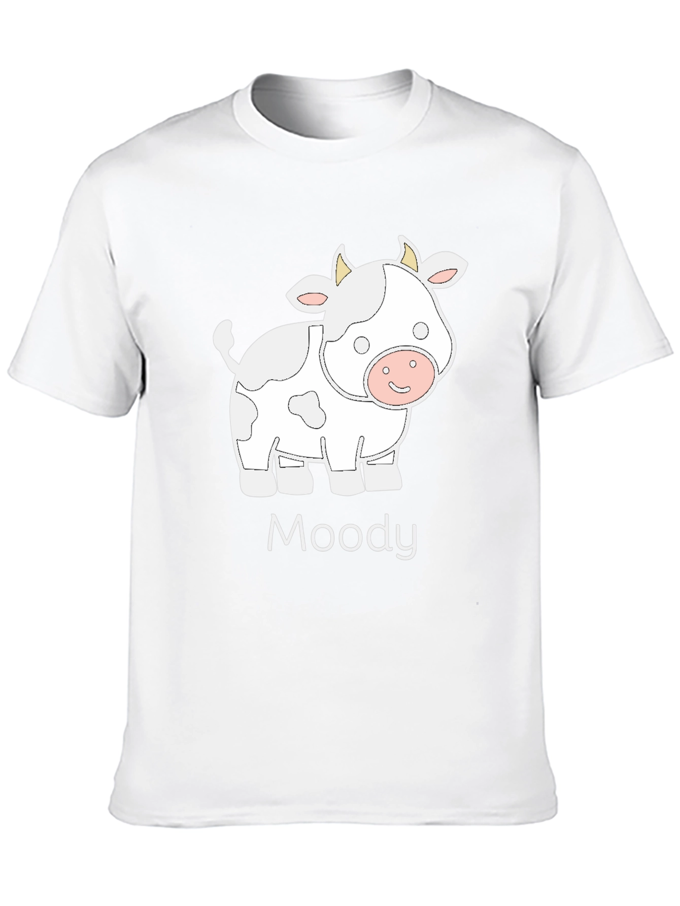 Moody Cow Graphic T-Shirt - Soft Cotton Tee